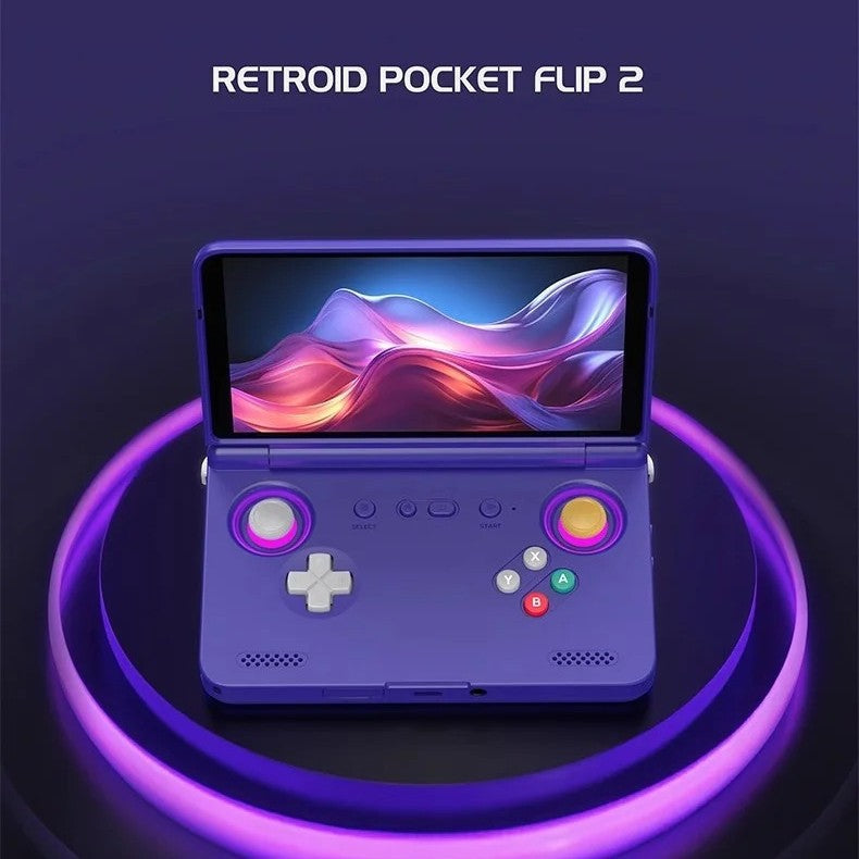 Console de jeux portable Android Retroid Pocket Flip2 version SD865 avec écran OLED de 5,5 pouces