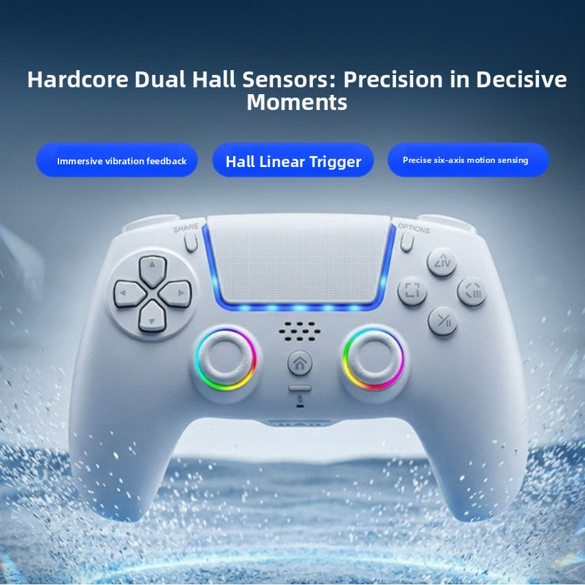 Manette de jeu sans fil Bluetooth pour PS5 avec éclairage RVB